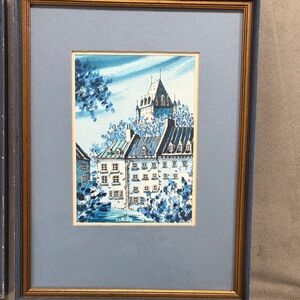 Quebec signed watercolor art